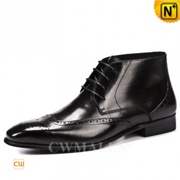 Leather Brogue Boots CW719003 shoes.cwmalls.com