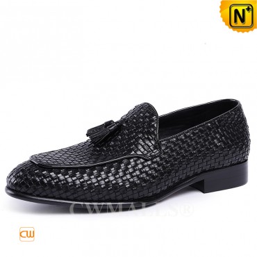Woven Leather Loafers CW708117 shoes.cwmalls.com