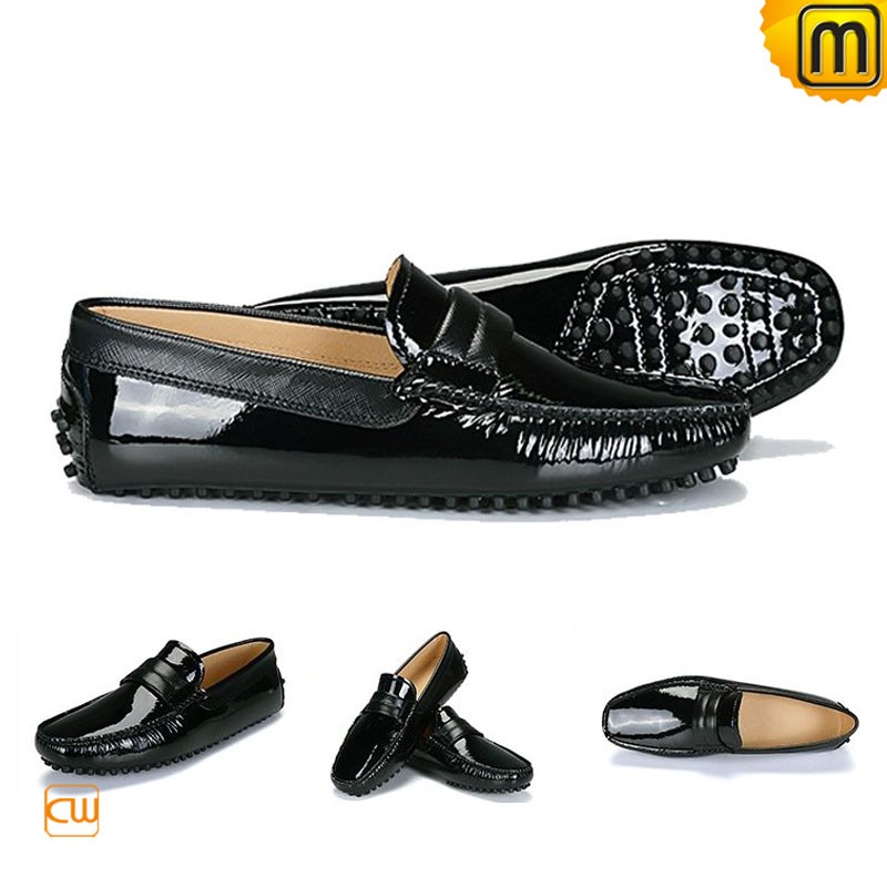 Patent Leather Driving Loafers for Men CW740035