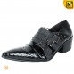 Black Buckle Leather Dress Shoes CW760109 shoes.cwmalls.com
