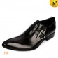 Black Leather Monk Dress Shoes CW763071 shoes.cwmalls.com