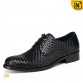 Black Woven Leather Dress Shoes CW762020 shoes.cwmalls.com