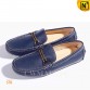 Blue Leather Loafers 