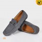Grey Suede Loafers 